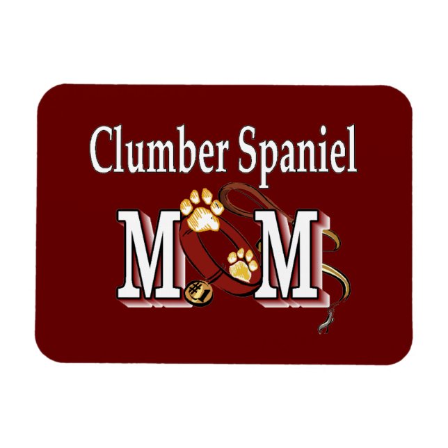 Imán Regalos de mamá de Clumber Spaniel (Horizontal)