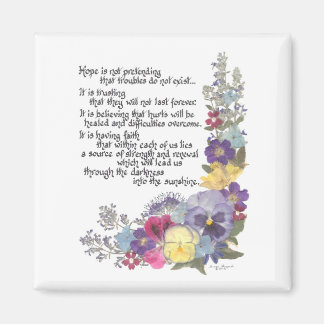 Imán Regalos de mensaje de esperanza