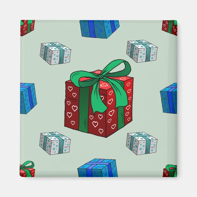 Imán Regalos de Navidad (Frente)
