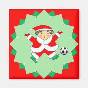 Imán Regalos de Navidad de Fútbol para Rellenar Calceti