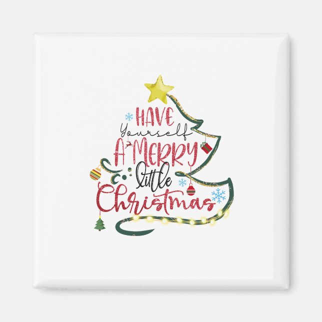 Imán Regalos De Navidad Te Tienen A Ti Mismos Un Pequeñ (Frente)