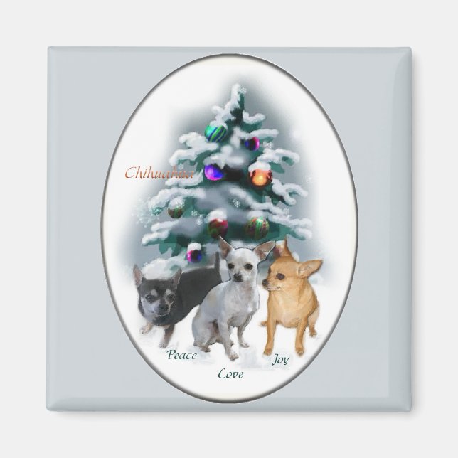 Imán Regalos de Navidades de Chihuahua (Frente)