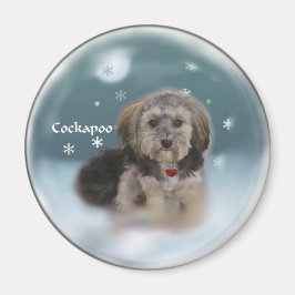 Imán Regalos de Navidades de Cockapoo