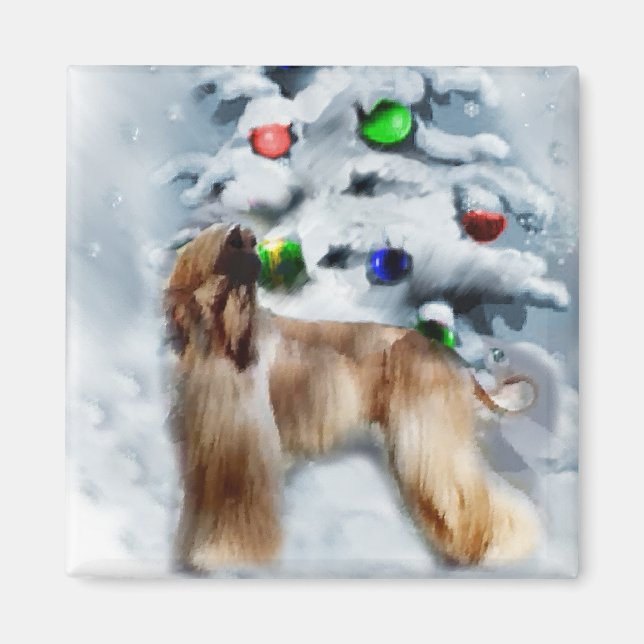 Imán Regalos de Navidades de hebillas afganas (Frente)