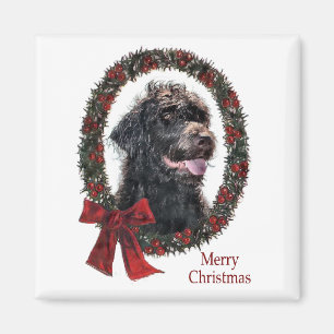 Imán Regalos de Navidades de Labradoodle