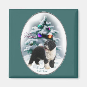 Imán Regalos de Navidades de Perro de Agua de España