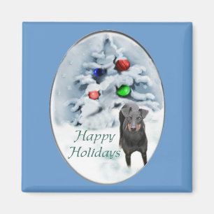 Imán Regalos de Navidades del Manchester Terrier