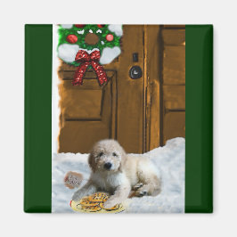 Imán Regalos de Navidades Goldendoodle