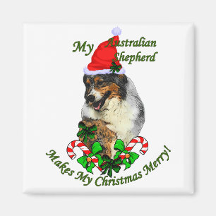 Imán Regalos de Navidades Pastores de Australia