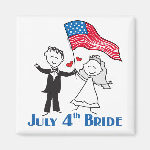 Imán Regalos de novias del 4 de julio