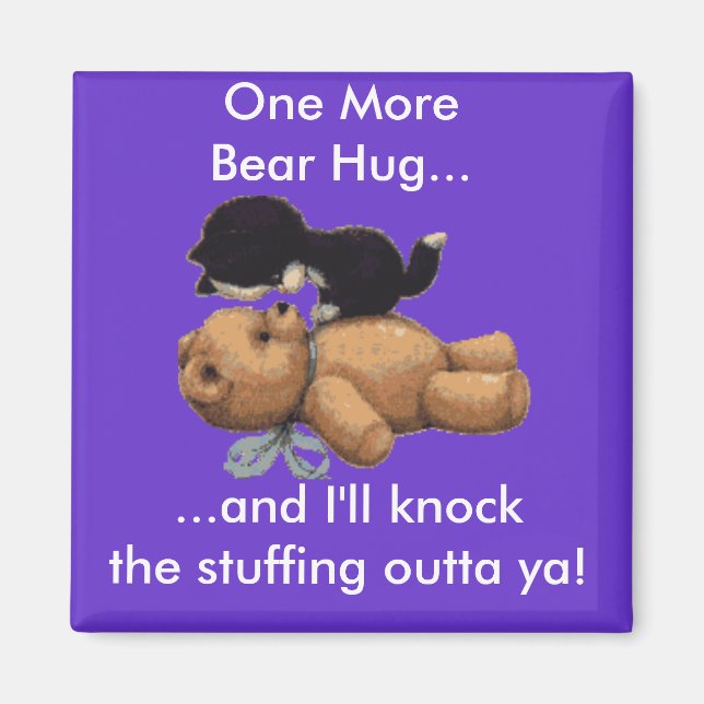 Imán Regalos de oso de gatitos y peluches (Frente)