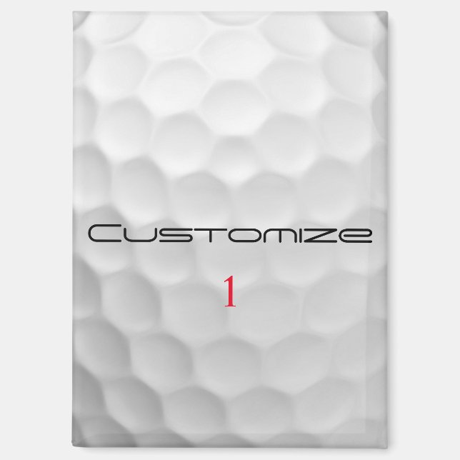 Imán Regalos de pelotas de golf personalizadas de la Se (Anverso)