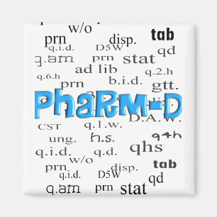 Imán Regalos de Pharm-D del estudiante de la farmacia