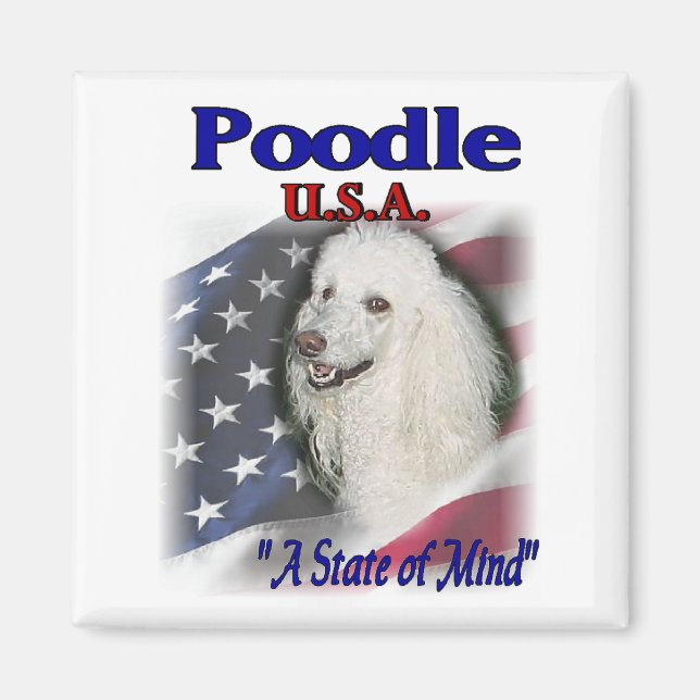 Imán Regalos de Poodle Lovers (Frente)