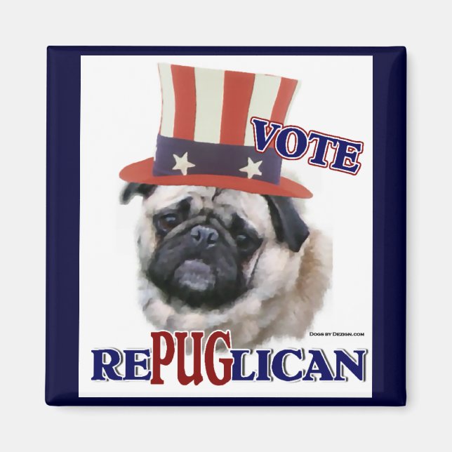 Imán Regalos de Pug Lovers (Frente)