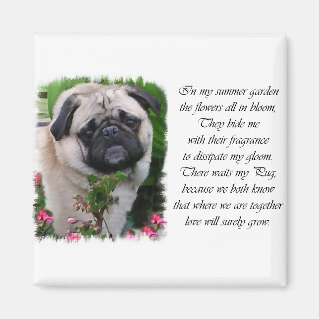 Imán Regalos de Pug Lovers (Frente)