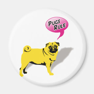 Imán Regalos de Pugs Divertidos Mandan