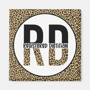 Imán Regalos de RD de la Dietista Registrada Cheetah Pr