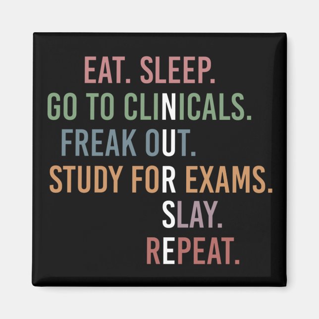 Imán Regalos de RN para estudiante de la Escuela de enf (Frente)