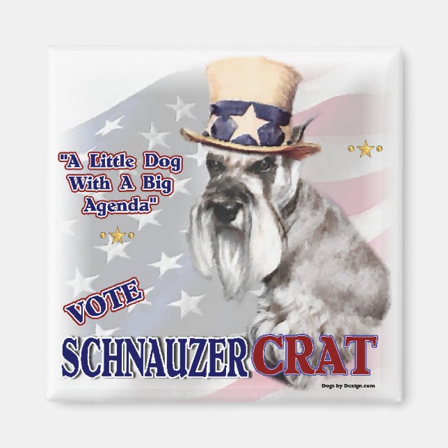 Imán Regalos de Schnauzer Miniatura (Frente)