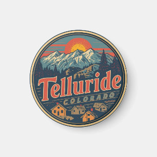 Imán regalos de senderismo al aire libre vintage Tellur
