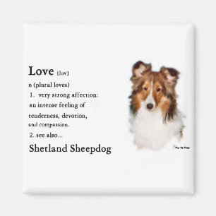 Imán Regalos de Sheltie del perro pastor de Shetland