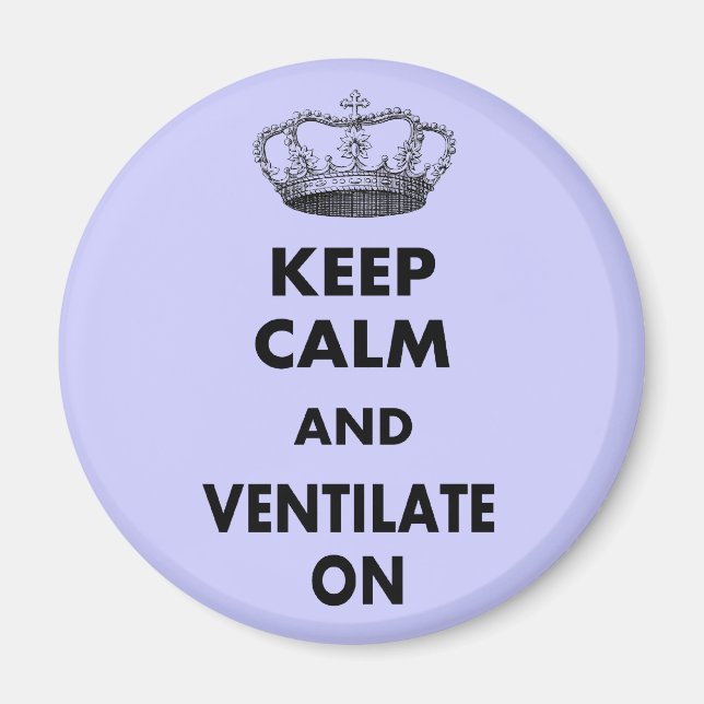 Imán Regalos de Terapia Respiratoria "Mantengan la calm (Frente)