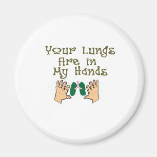 Imán Regalos de terapias respiratorias "pulmones en mis