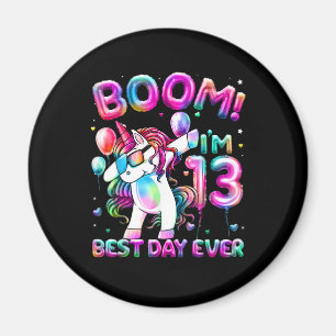 Imán Regalos de Unicornio de 13 años