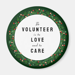 Imán Regalos de vacaciones de Navidades voluntarios