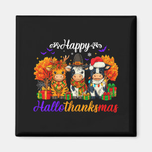 Imán Regalos de Vacas Feliz Hallothanksmas Para Granjer