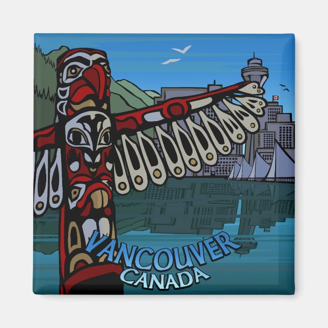 Imán Regalos de Vancouver Magnet Souvenir Magnet Vancou (Frente)