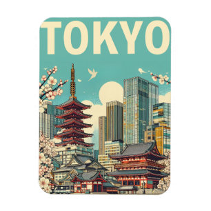 Imán Regalos de viaje de Tokio Japón
