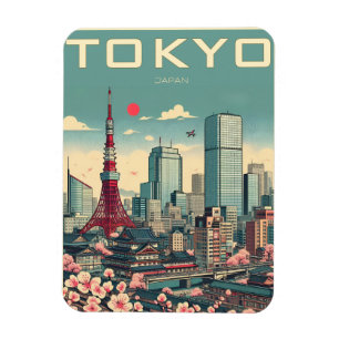 Imán Regalos de viaje de Tokio Japón