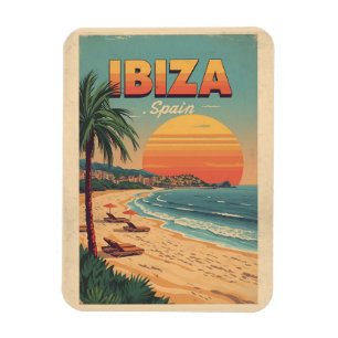 Imán regalos de viaje vintage España IBIZA Islas Balear