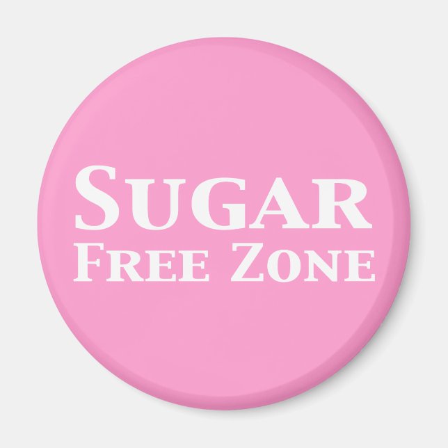 Imán Regalos de zonas libres de azúcar (Frente)
