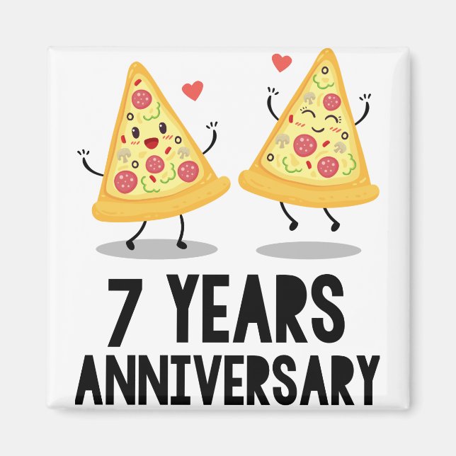 Imán Regalos del 7° aniversario (Frente)
