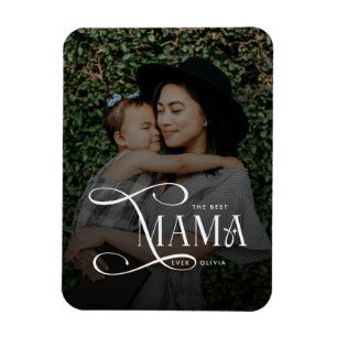 Imán Regalos del Día de la Madre con Foto de Mejor Mamá