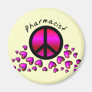 Imán Regalos del diseño de la paz y de los corazones