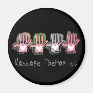 Imán Regalos del diseño de las manos" del terapeuta del