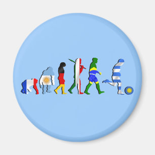 Imán Regalos del futboll de la evolución del fútbol d