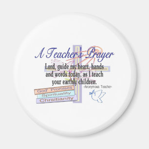 Imán Regalos del rezo del profesor---Profesor único