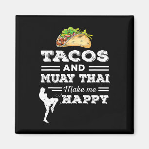 Imán Regalos divertidos de tacos y amante de Muay Thai