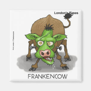 Imán Regalos Divertidos de Vaca Monstruo de Halloween