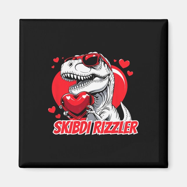Imán Regalos divertidos del meme de San Valentín de Ski (Frente)