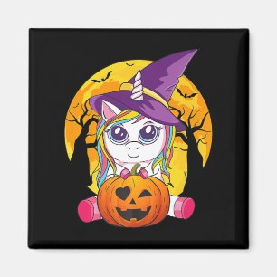 Imán Regalos divertidos retro de Halloween Chica de uni