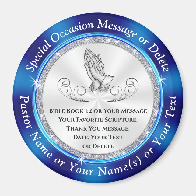 Imán Regalos eclesiásticos baratos y personalizados, Ig (Frente)