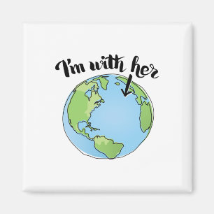Imán Regalos ecologistas que estoy con su ciencia de ma