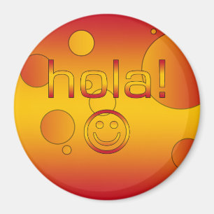 Imán Regalos españoles: Hola/Hola hace frente