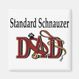 Imán Regalos estándar de Schnauzer Dad